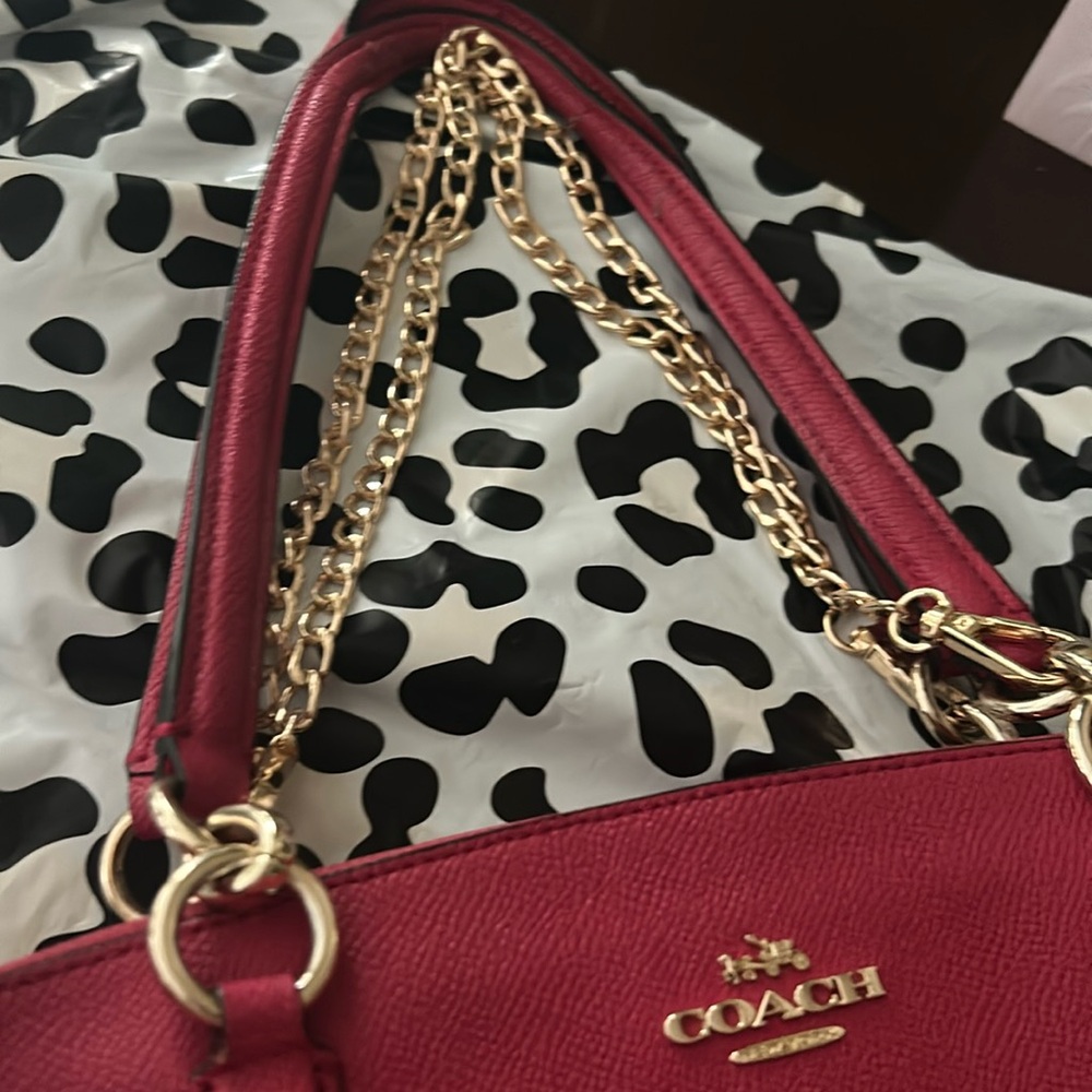 Pink coach purse